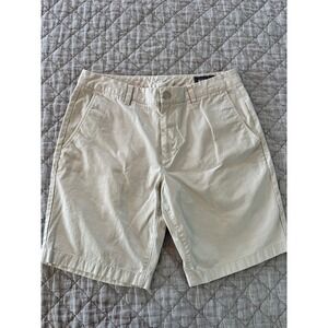 Bonobos Mens 33 Chino Shorts Khaki Tan 9 Inch Inseam 100% Cotton Casual Summer